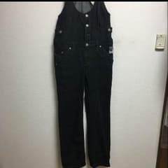 PEARLY GATES ブラックデニム オーバーオールのサムネイル