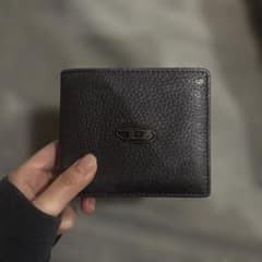 期間限定価格　 DIESEL 二つ折り財布 ダークブラウンレザー - 4