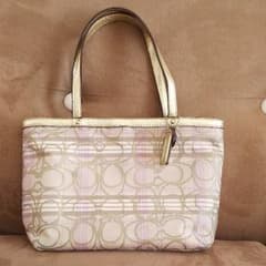 値下げです。COACH:コーチ シグネチャ ミニトート F46752のサムネイル