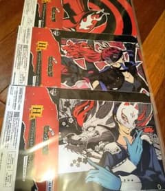 페르소나 5 이치 반 쿠지 클리어 파일 스티커 요시자와 카스미 키타가와 유스케 P5R