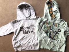 キッズパーカー　サイズ110 100 2点セットのサムネイル