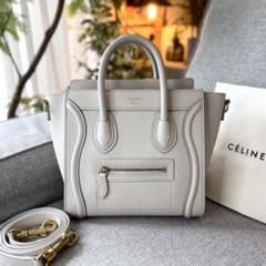celine セリーヌ レア品 サークルロゴ メダル マカダム柄 ハンドバッグ 