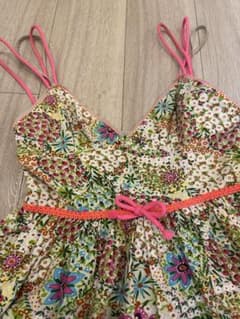 SARAH LUNA 리버티 프린트 민소매 원피스