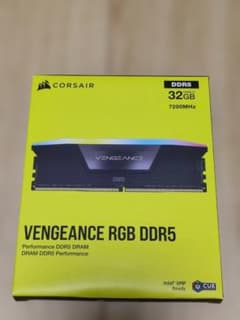 美品 Corsair DDR5 7200 32gb ハイエンド仕様/OC対応のサムネイル