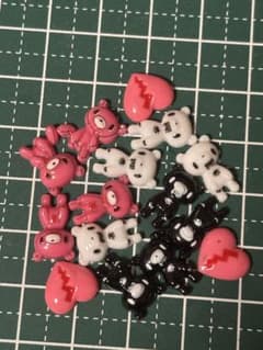 Gloomy Nail Parts (15 pieces)