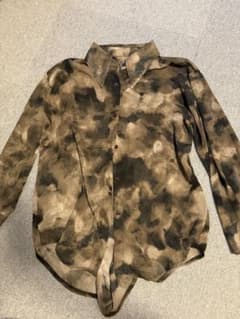 SHEIN シアー素材 タイダイ柄 長袖シャツのサムネイル