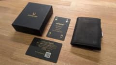DONBOLSO 三つ折り財布 ブラック ZA057-Blackのサムネイル