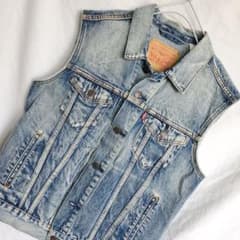 Levis デニムジャケット 袖無し ベスト S リーバイス Gジャン - メルカリ