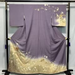 D983 訪問着 やまと誂製 金駒刺繍 正絹 着物 袷 しつけ糸付き未使用極