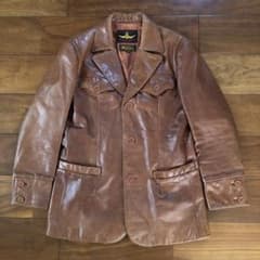 希少 美品】B-McCOY'S ステアハイドレザー テーラードジャケット M