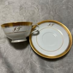 ノリタケ　ゴールドリッヂ　5480　コーヒーカップ&ソーサー　6セットのサムネイル