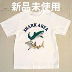 GU サメ　SHARK AREA スパンコール Tシャツ 130cm 綿100％のサムネイル