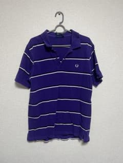 FRED PERRY パープル ストライプ ポロシャツのサムネイル