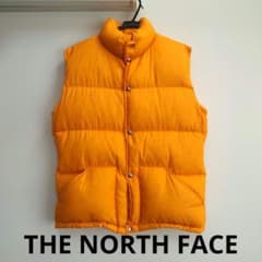 THE NORTH FACE オレンジ ダウンベスト M 茶タグのサムネイル
