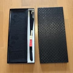 高級帯揚げ 帯締め セット ブラックのサムネイル