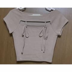 ANDMARY Bebe Ribbon Tops モカブラウンのサムネイル