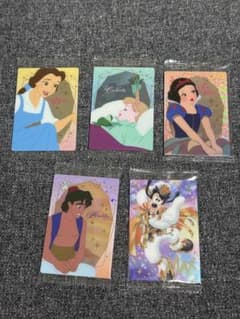 Disney 디즈니 캐릭터 카드 5장 세트