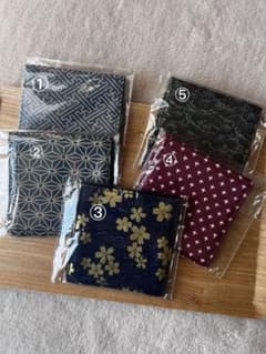 摄影用 茶器用コースター 布製・プリント／刺繍 5種類の柄のサムネイル