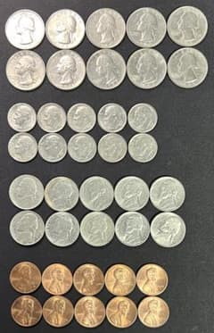 松*幸様 M1433【USAセントコインセット　1988年　40枚】1￠5￠10のサムネイル