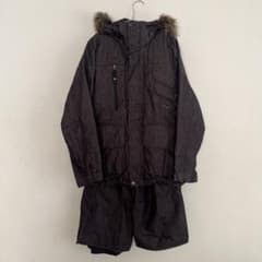 キスマーク メンズ M スキー スノーボードウェア 上下セット レッド 赤