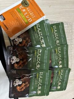 健康家族 にんにく生姜 低臭加工 31粒入×６袋　プラスビダミンDおまけのサムネイル