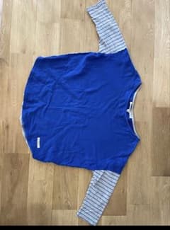 Reproduction 青 グレー 長袖Tシャツのサムネイル