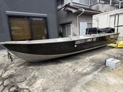 アルミボート 3人乗り 船体 モーターガイド付きのサムネイル
