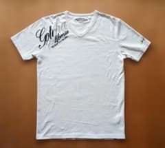 ガッチャ　GOTCHA VネックTシャツ（Lサイズ）／ホワイト　刺繍のサムネイル