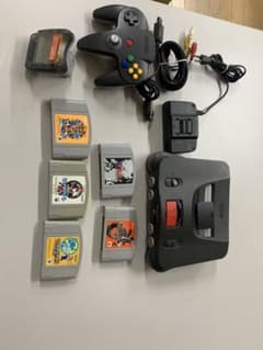 NINTENDO64 本体 コントローラー ソフト5本 拡張パック　動作確認済のサムネイル