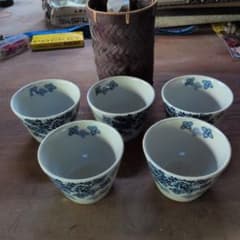 撫松庵 蕎麦猪口 5客セット 和食器 - メルカリ