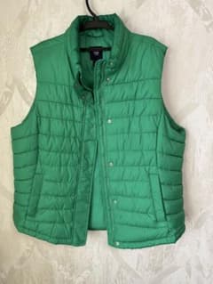 Gap グリーン キルティングベスト XL 期間限定値下げのサムネイル