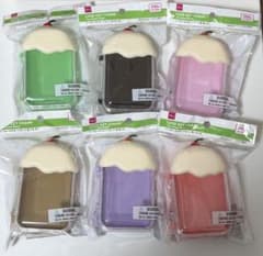 ダイソー ケースキーホルダー フロート 6色セット DAISO クリームソーダ