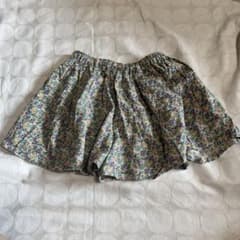 キッズ 花柄 フレアスカート ハーフパンツのサムネイル