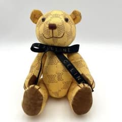 CELINE マカダム柄 ぬいぐるみ テディベア 希少 CELINE セリーヌ マカダム柄 ベアー 熊ぬいぐるみ - メルカリ