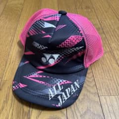 YONEX メッシュキャップ 黒/ピンク - メルカリ