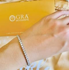 値上げ前ラスト1本！最高級モアサナイト 2.5ミリテニスブレスレット 16センチ 専用！値上げ前ラスト1本！最高級モアサナイト 3ミリテニス