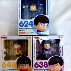 おそ松さん カラ松 一松 十四松 ねんどろいど まとめ売り おまけ付きのサムネイル