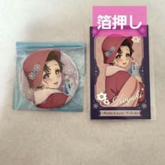 鬼滅の刃 AGF 2025 チェキ風ブロマイド ホログラム缶バッジ 恋雪