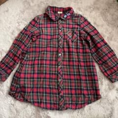 moujonjon キッズ 長袖シャツワンピース 110のサムネイル