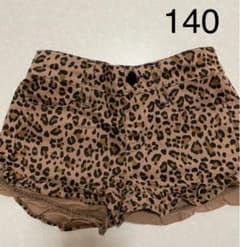 ショートパンツ 140 豹柄 ヒョウ柄 パンツ 女の子のサムネイル
