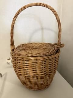 蓋付き ラタン バスケット かご 収納のサムネイル