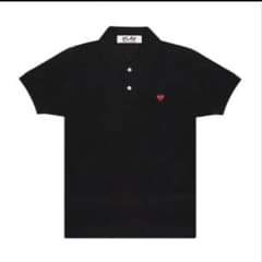 PLAY COMME des GARCONS ポロシャツ ブラック - メルカリ