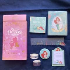未使用品　ディズニープリンセス　文房具　セット　アリエル　リトルマーメイド　メモ