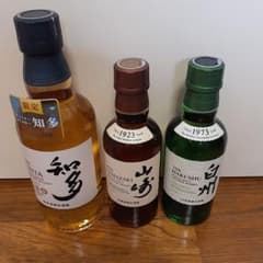 山崎 180ml・白州 180ml・知多 700ml　ウイスキー3本セット サントリー ウイスキー 知多 山崎 白州 3本セット - メルカリ
