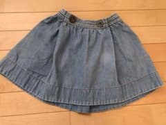 GUデニムフレアスカート 女の子 120のサムネイル