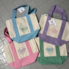 TRADER JOE'S ミニキャンバストートバッグ 4色コンプリートセットのサムネイル