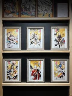 西遊記シリーズ 全6作品セット（単品購入可）凹凸油彩プリント 額装 A4 アート 西遊記シリーズ 全6作品セット（単品購入可）凹凸油彩プリント 額装 A4