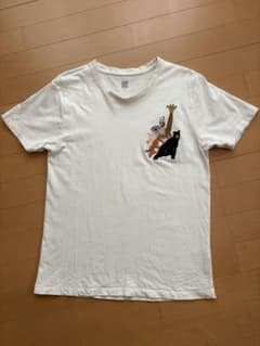 ちー様　Design T-shirt グラニフ 動物刺繍 ホワイト Mのサムネイル