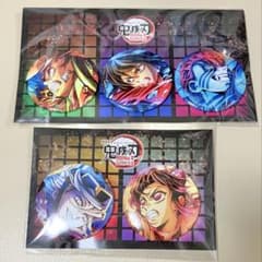 鬼滅の刃 無限城編 キービジュアル缶バッジセット 童磨 猗窩座 義勇 炭