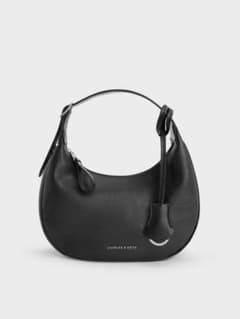 CHARLES & KEITH Vega ベガ ホーボーバッグ -ノワールのサムネイル